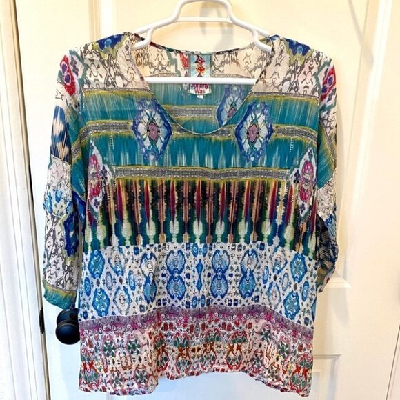 Johnny Was Tops - JOHNNY WAS RAINBOW TOP - L